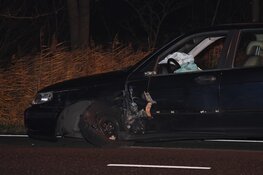 Veel schade bij ongeval Zandheuvelweg