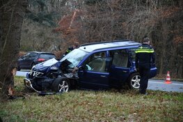 Auto rijdt tegen boom in Hilversum