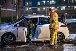 Elektrische auto uitgebrand in Hilversum