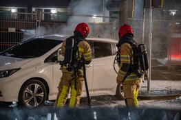 Elektrische auto uitgebrand in Hilversum