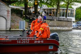 Grote boom in Hilversum waait om door harde wind