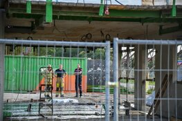 Brand op bouwplaats Hilversum, politie sluit weg af