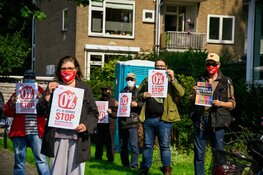 Demonstratie tegen huurverhoging in Hilversum