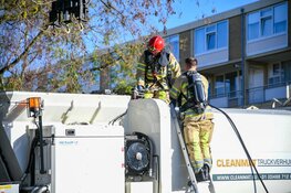 Kleine brand in vuilniswagen in Hilversum