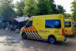 Man valt van gevel van voormalig politiebureau Hilversum